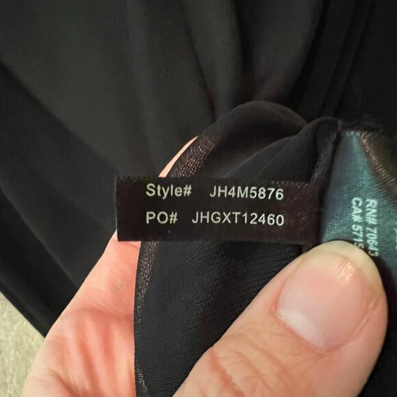 Jessica Howard Black & Tan Lace Cocktail Dress Plus Size 16 EUC Wedding Event - Picture 7 of 8